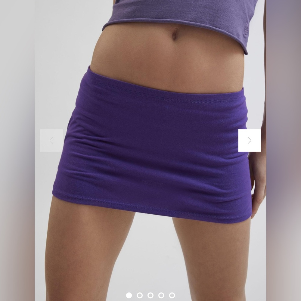 Out From Under Bec Fitted Low Rise Micro Mini Skort | Size Medium